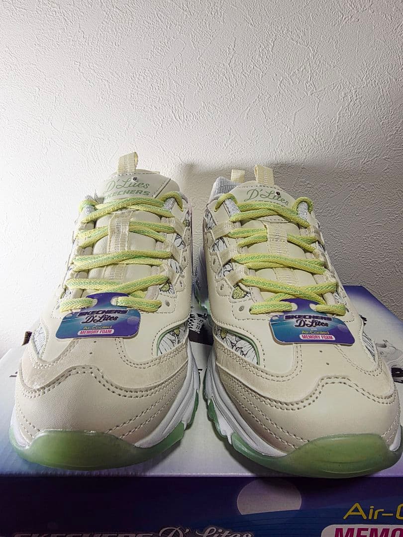【日本未発売】SKECHERS デイジー 花柄 厚底スニーカー 春 レア