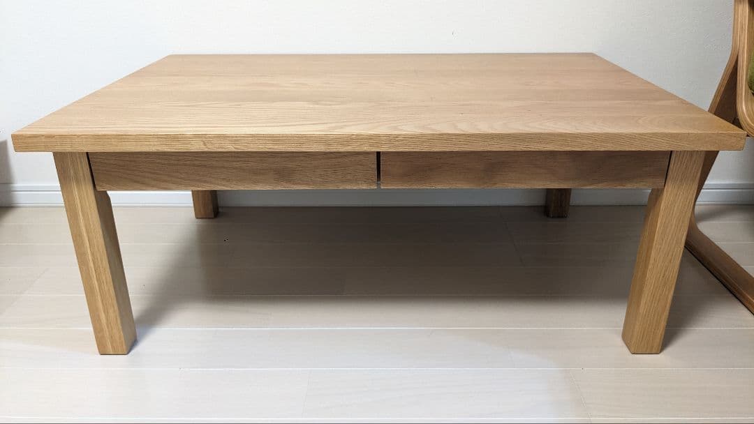 無印良品 無垢材ローテーブル・オーク材