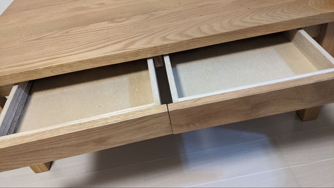 無印良品 無垢材ローテーブル・オーク材