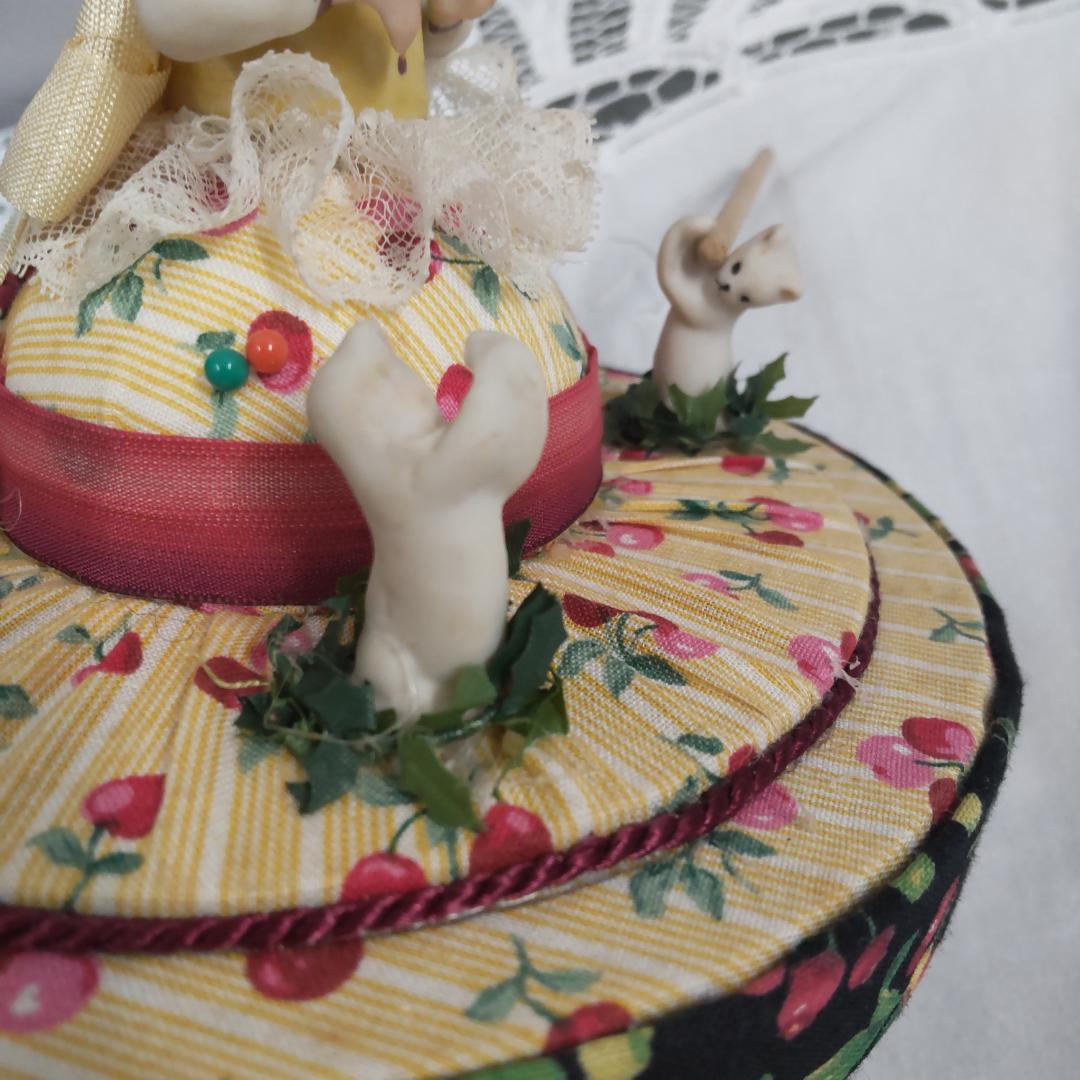 ソーイングボックス　カルトナージュ　ハーフドール