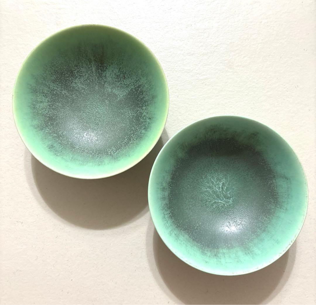 入手困難 人気作家 和田山真央 器 2個セット 緑 グリーン 作家