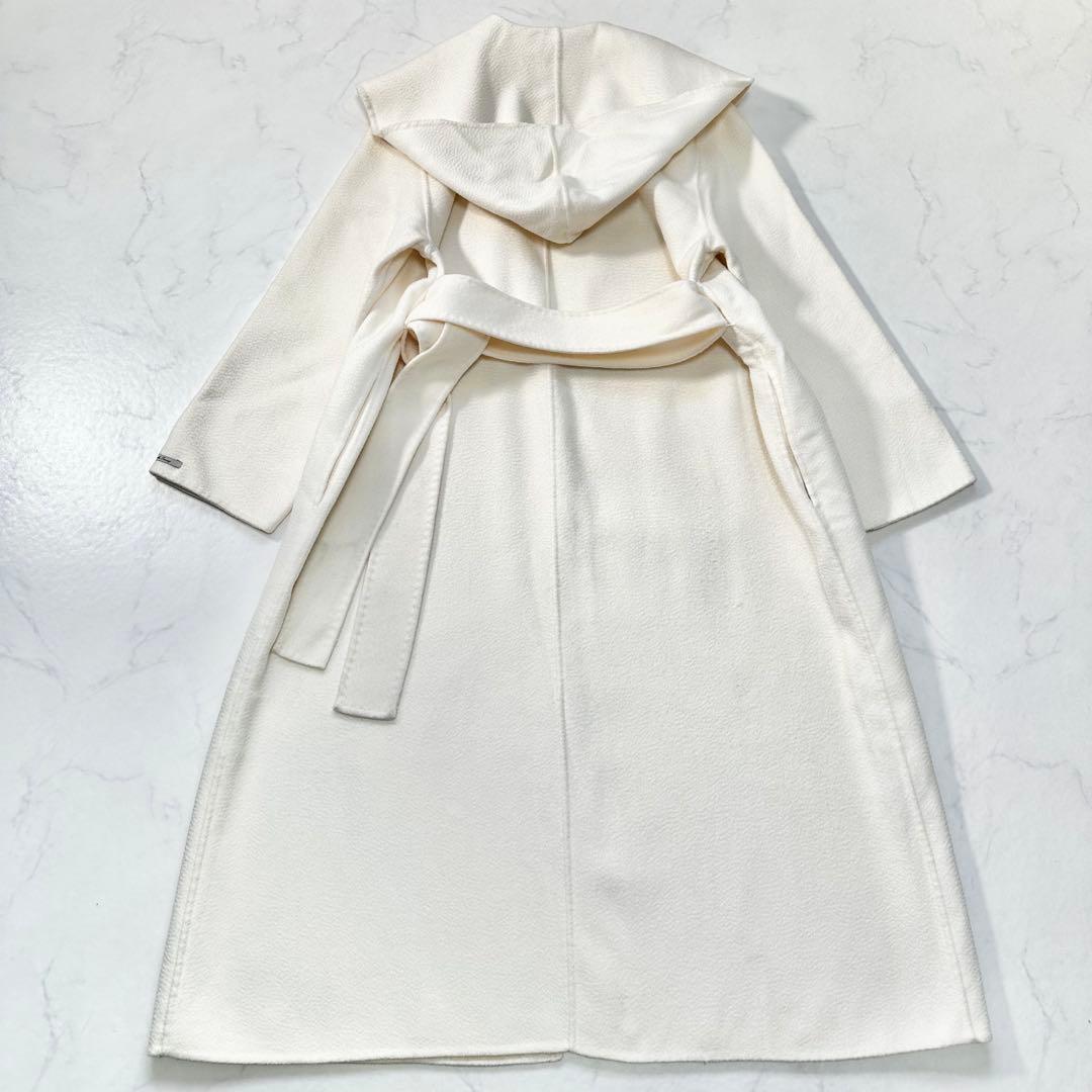 名品◎セルフォード FOODED リバーコート Aライン アイボリー 38