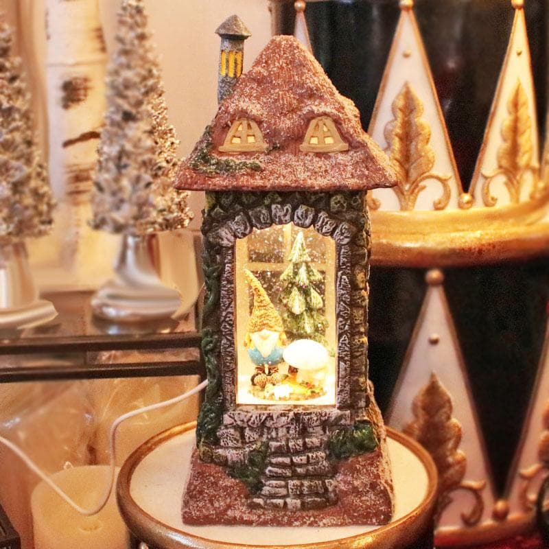 リキッドランタンエルフハウス LED スノードーム クリスマス 125-260