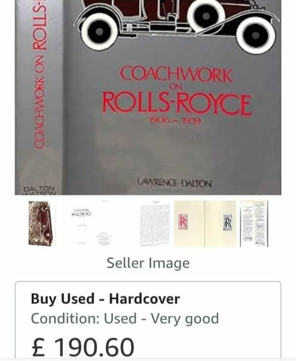 ロールスロイス古書 coachwork on rolls-royce