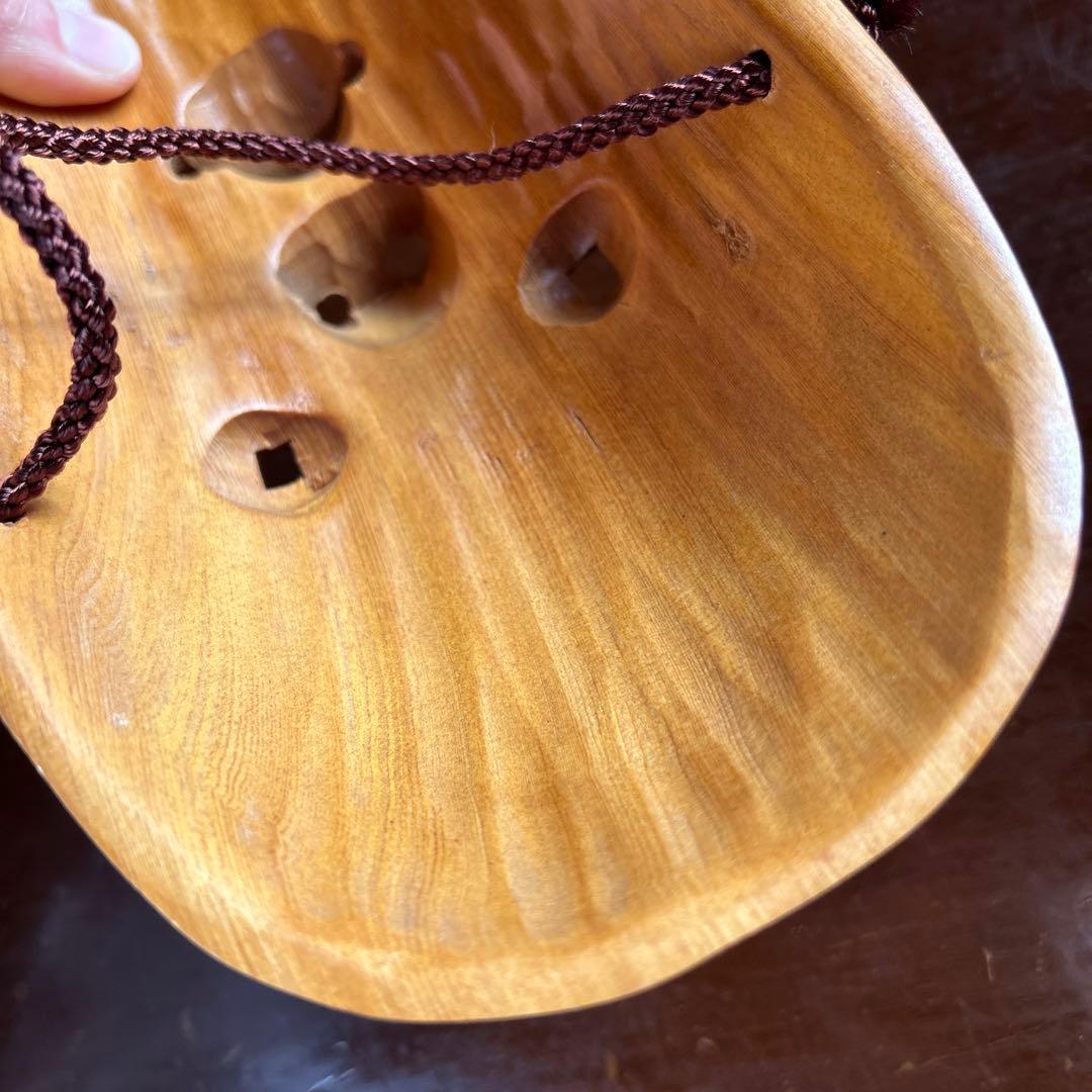 木製 能面 木彫り　小面