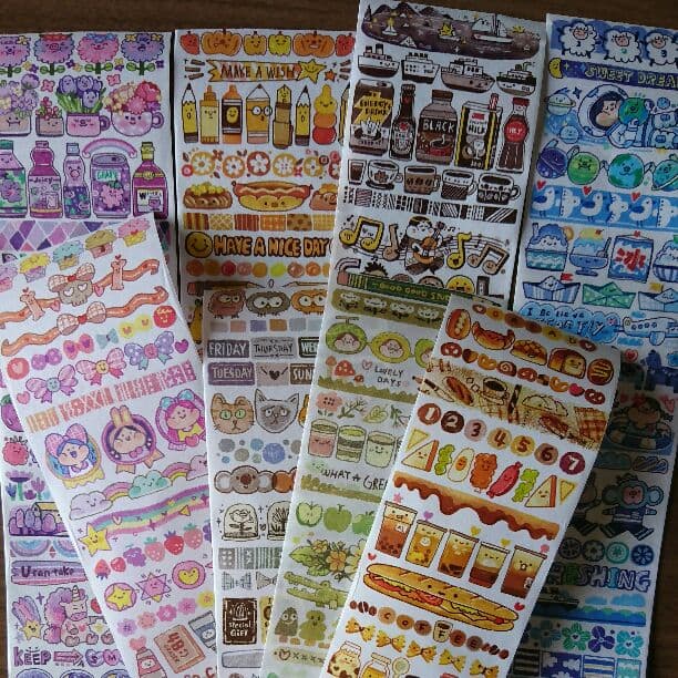 海外マスキングテープ8種類1ループセット