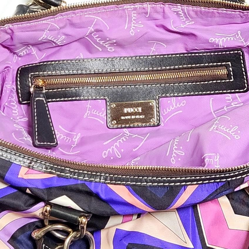 エミリオプッチ☆美品☆ 2way マルチカラー トートバッグ ショルダーバッグ