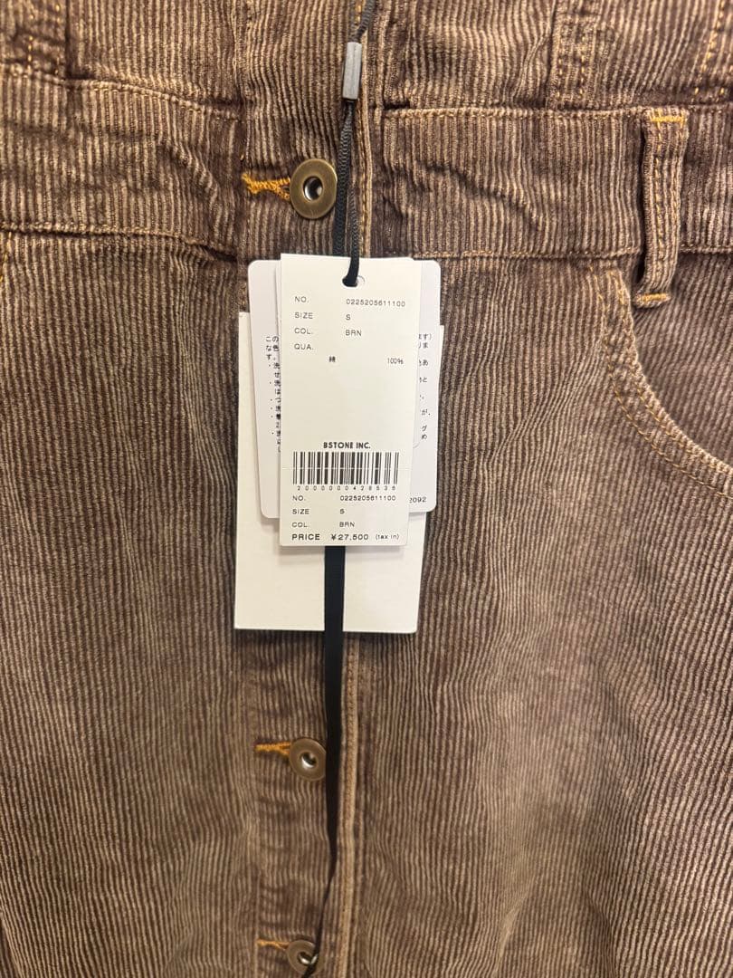 y.o　AMERI I LINE CORDUROY SHIRT DRESS