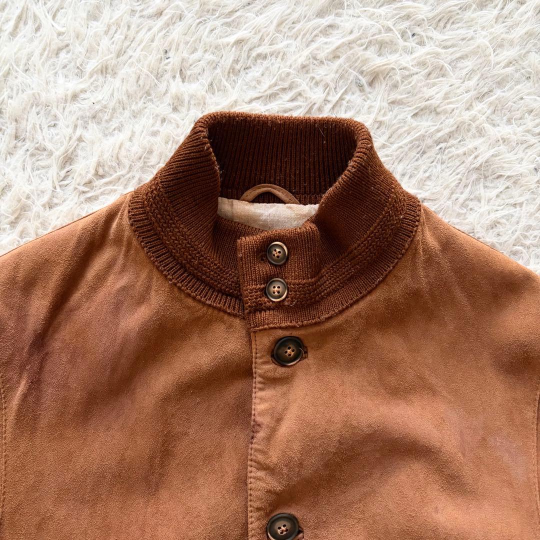 Cinquanta バルスター ゴート スエードドライビングブルゾン サイズ46