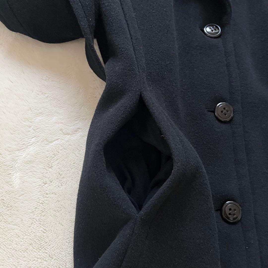 希少42✨マックスマーラMAX＆Co.アンゴラ女優襟ロングコート黒マニュエラXL