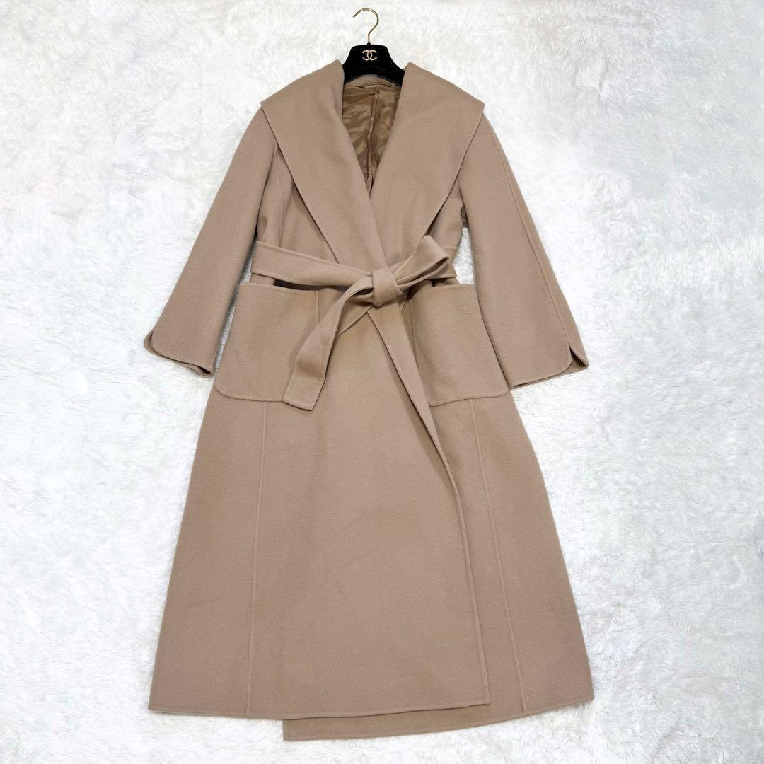 【極美品✨】アナイ 定価10万 シャルムビーバーショールカラーコート 38