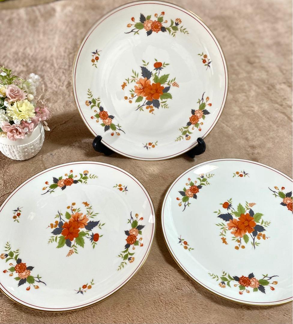 ナルミ　ミカサ　大皿　レトロ　カップアンドソーサー　セット　花柄