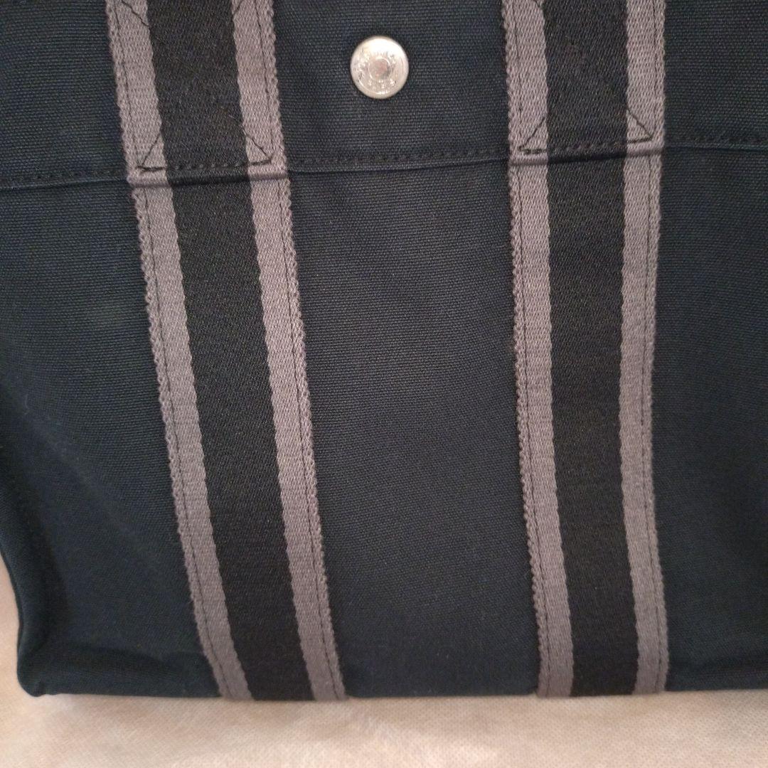 HERMES(エルメス) フールトゥPM トートバッグ 黒 キャンバス