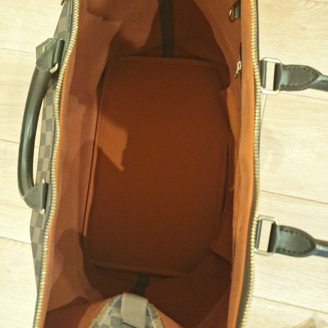 ダミエパターン ボストンバッグ 大容量