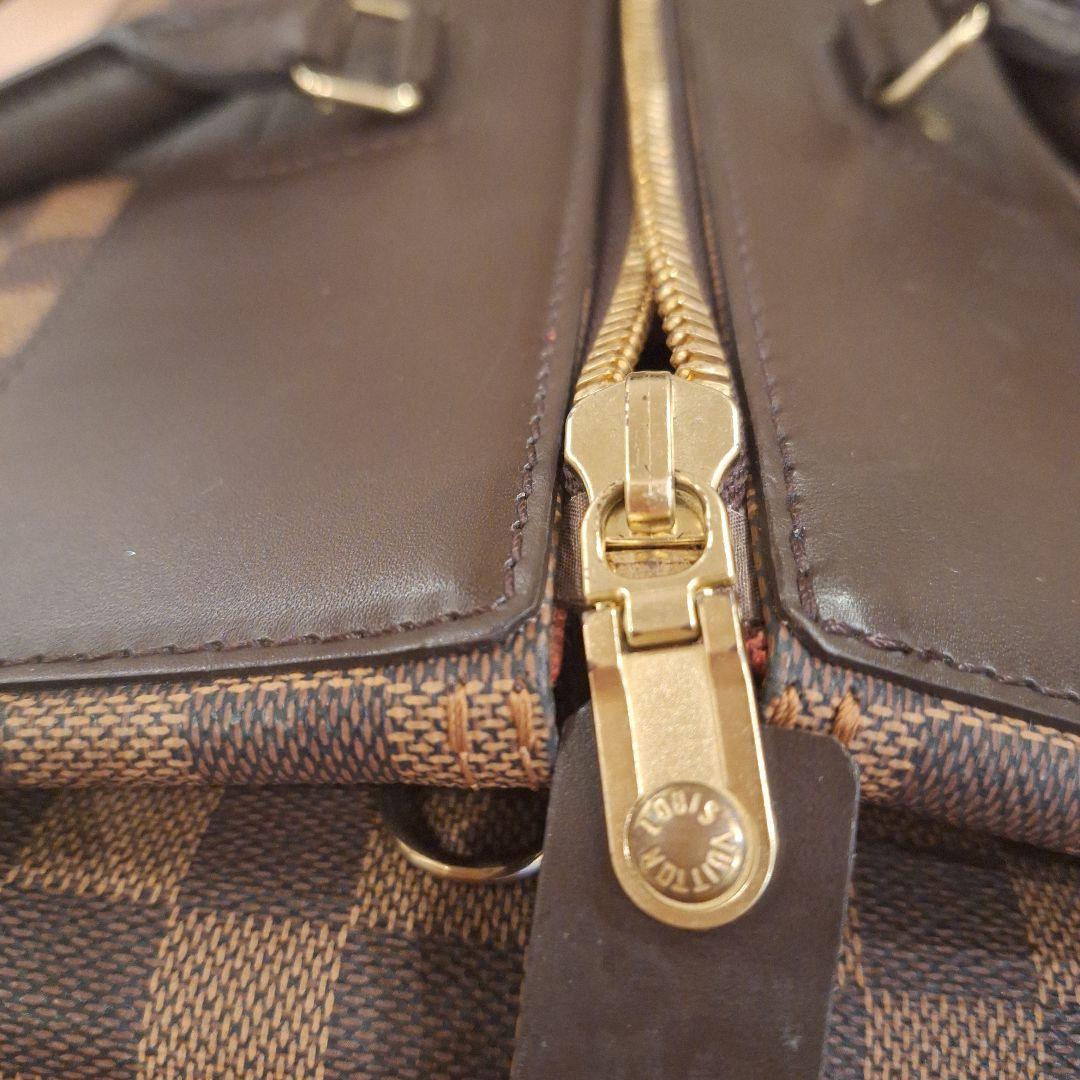 ダミエパターン ボストンバッグ 大容量