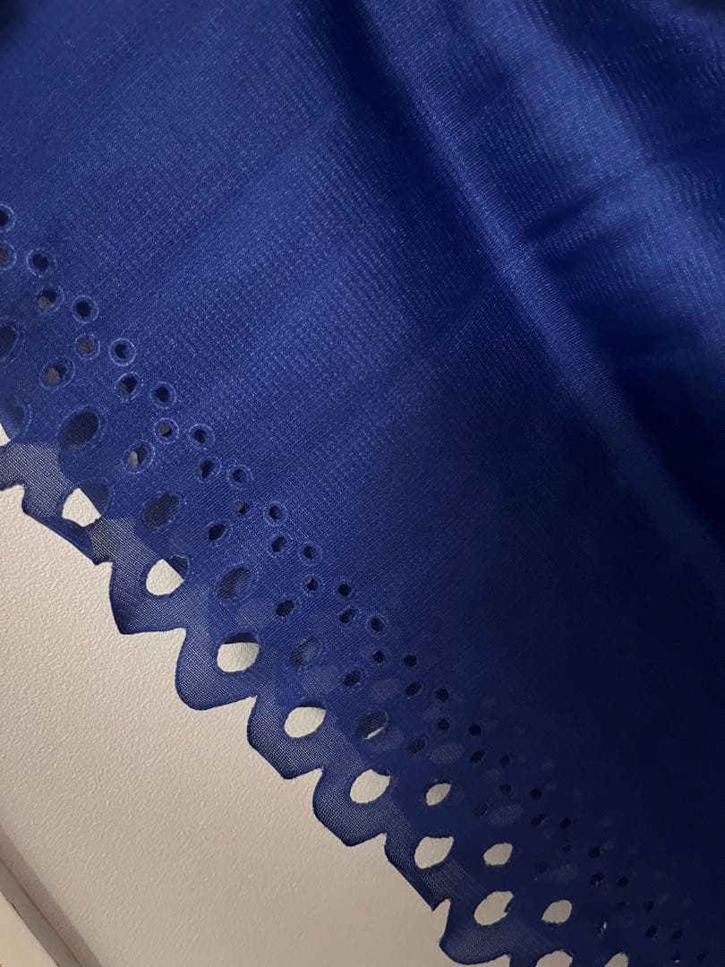 プリーツプリーズ ワンピース ブルー