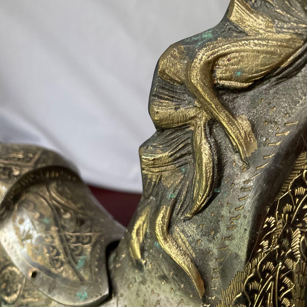 青銅　馬　置物