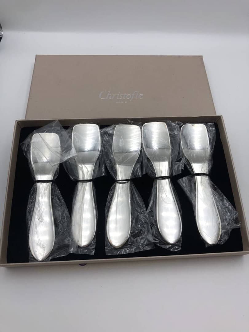 クリストフル Christofle スイーツスプーン シルバー　5本セット