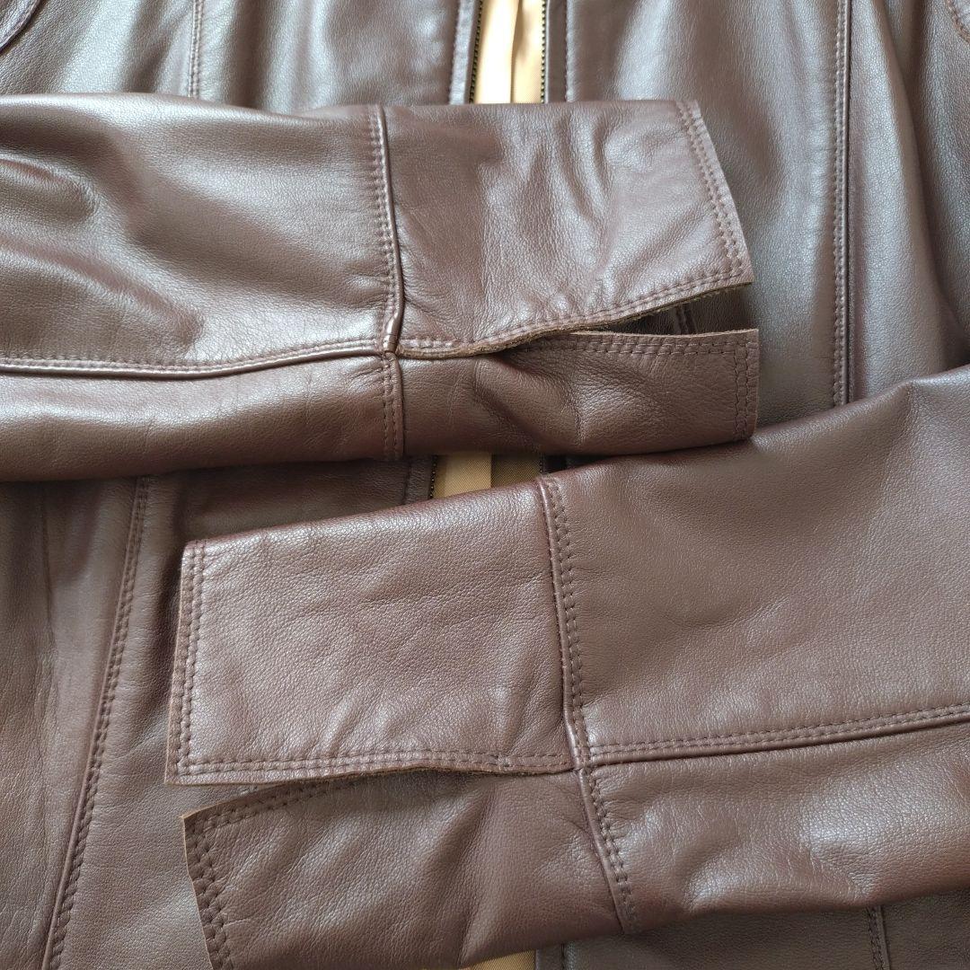 sei様　スタイルミー　Styleme　 レザージャケット　ライダース　茶　L