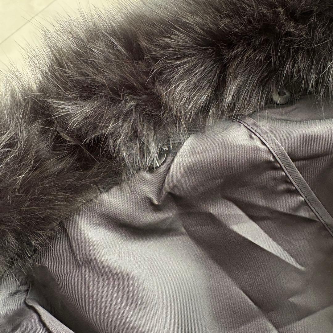 90s vintage ARTISAN 羊革 フォックスロングコート 黒 11号