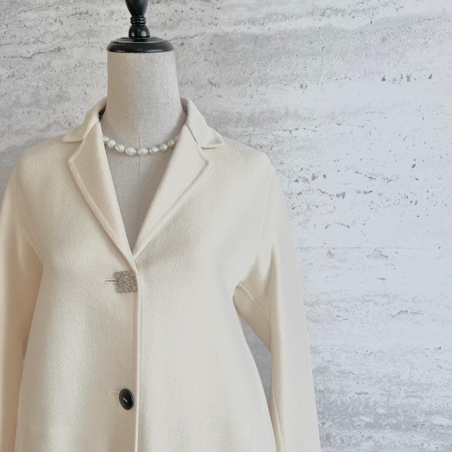 未使用★LOEWE★カシミヤウール★ダブルフェイス★コート