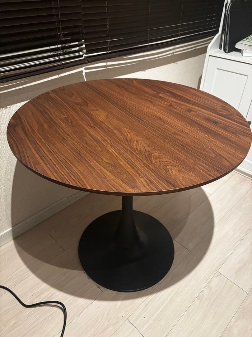 Probasto 丸テーブル ダイニングテーブル 幅80m×高さ73㎝　ブラウン