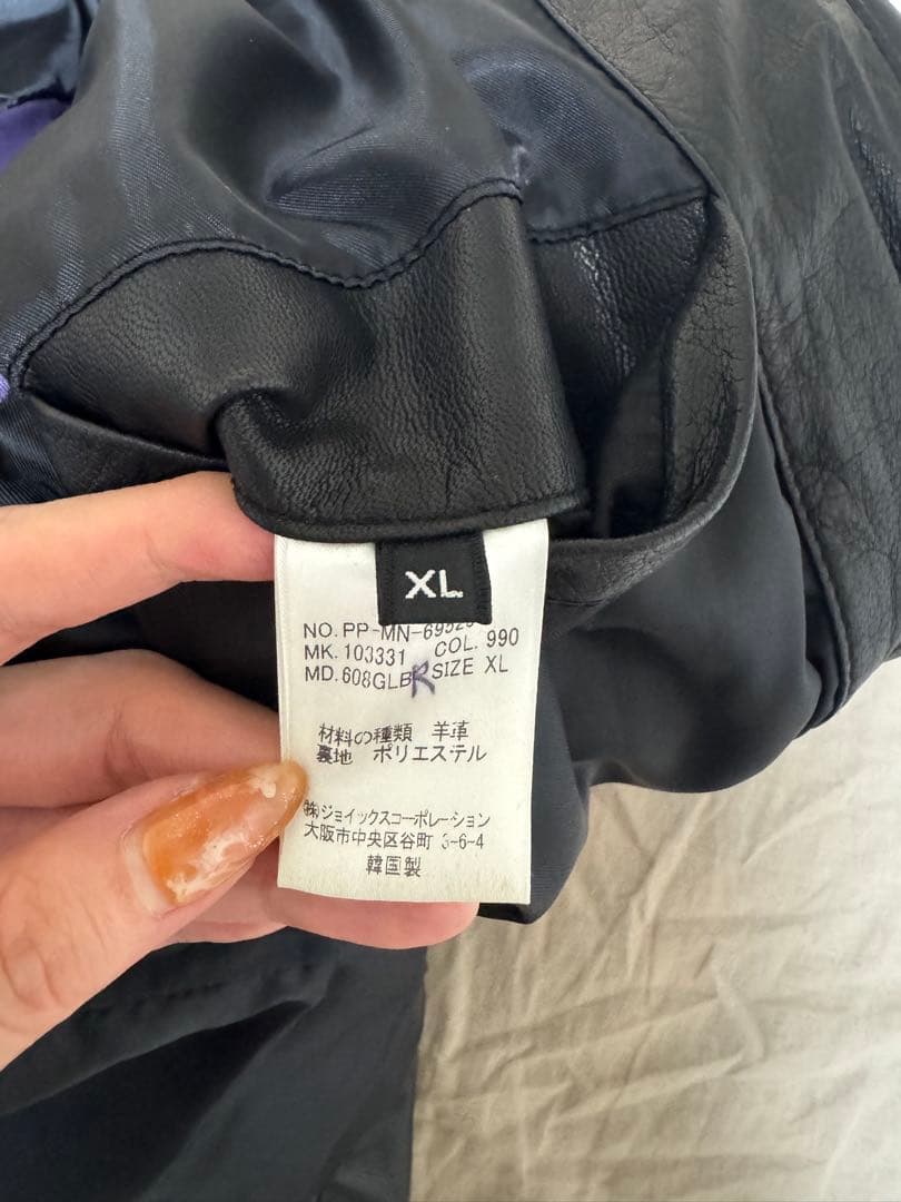 【美品】ポールスミス Paul Smithラムレザー シングルライダース XL