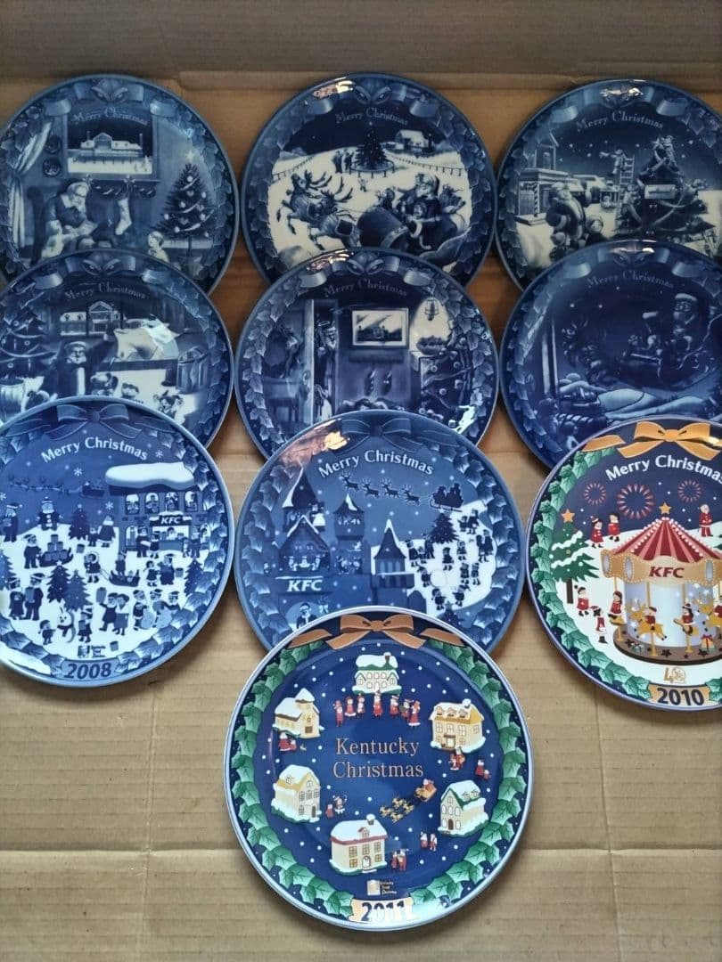 ケンタッキー　クリスマス絵皿