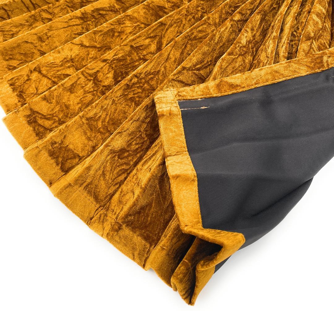 【金華山サイドカーテン　トラック用】大量生産により低価格を実現！（チンチラ金色）