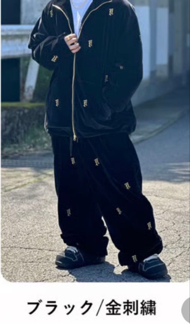 libelice ベロア金刺繍 XLサイズ パンツ