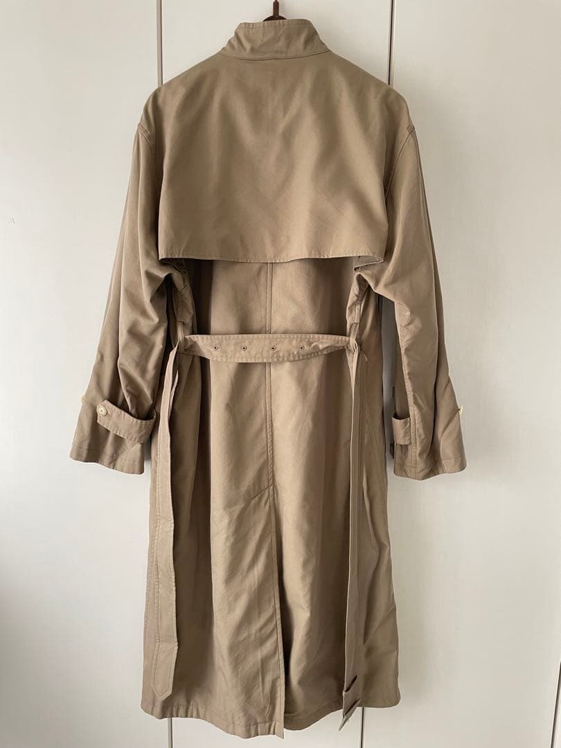 オーラリー　WASHED FINX CUPRO TWILL LONG COAT