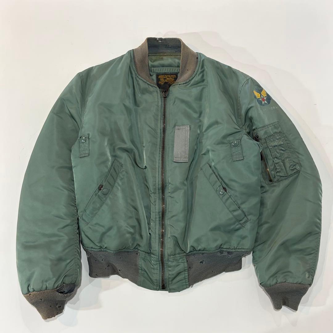 ALPHA INDUSTRIES MA-1 フライトジャケット リブダメージ S