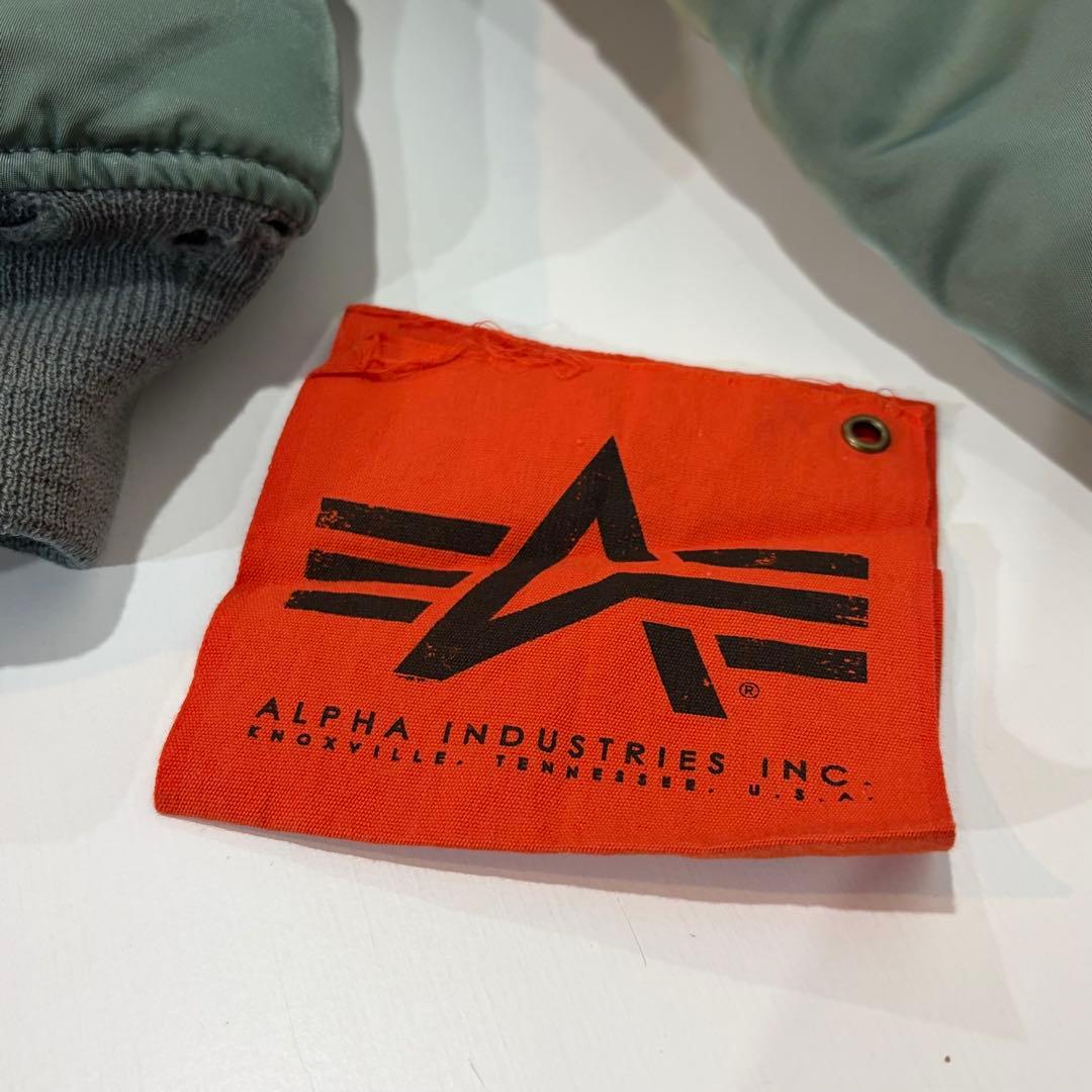 ALPHA INDUSTRIES MA-1 フライトジャケット リブダメージ S