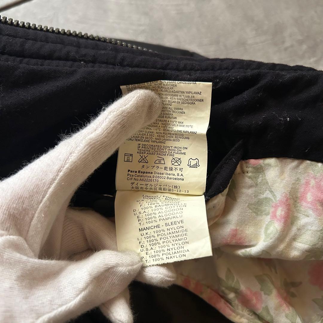 ジャケット・アウター grunge diesel bomber jacket y2k black