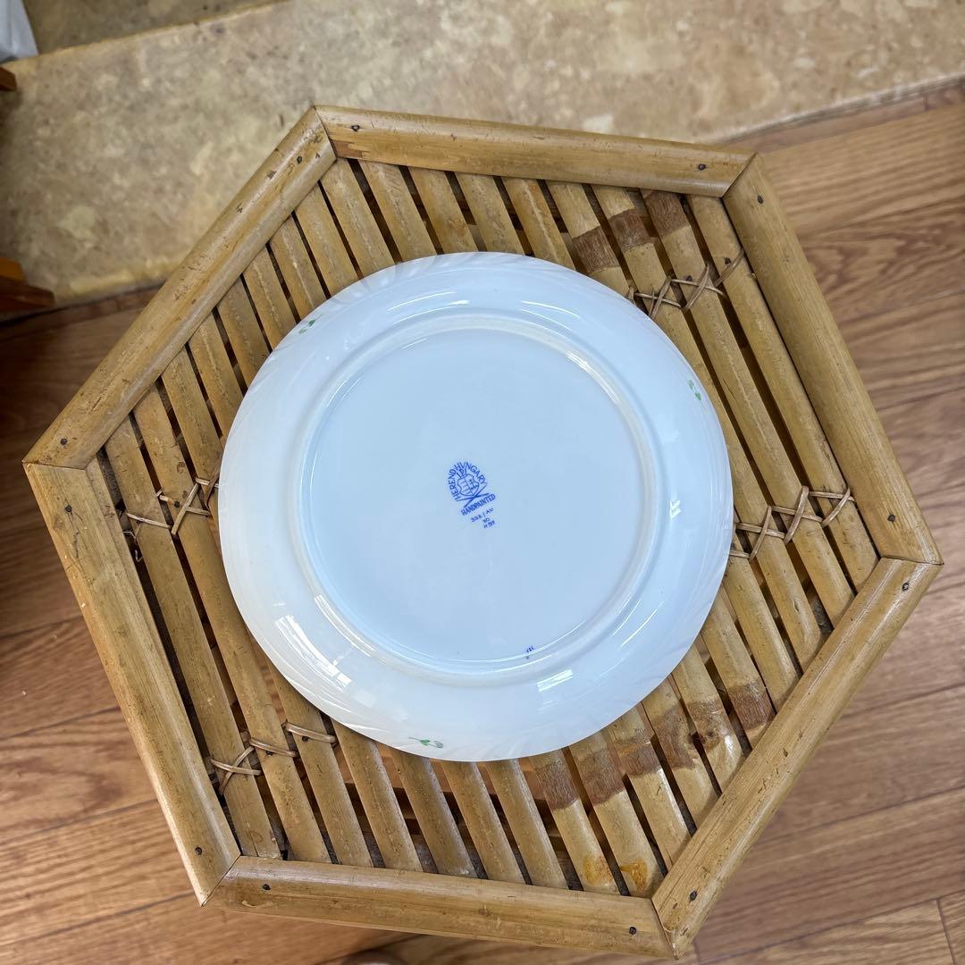 【極美品】ヘレンド アポニーグリーン 19cm プレート 箱・カード付