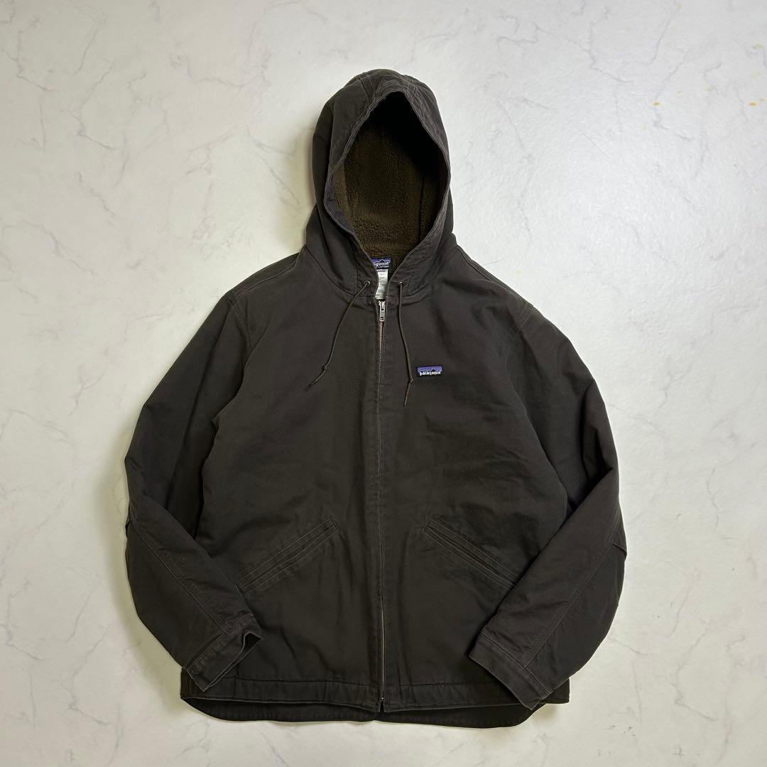 【11年製】パタゴニア ラインドキャンバス フーディ 焚き火ジャケット L 茶色
