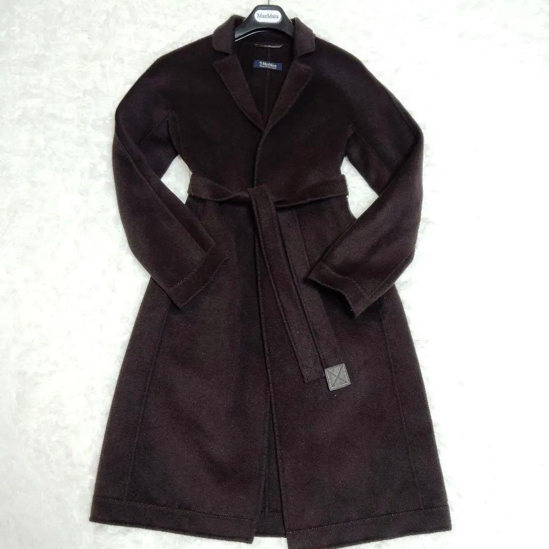 美品 マックスマーラ クチートアマーノ カシミア アンゴラ 36 現行 ブラウン