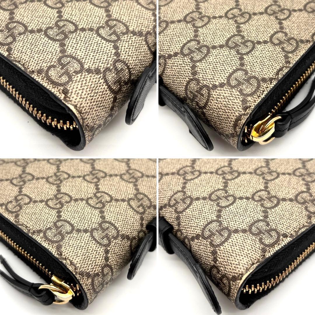 【極美品】グッチ 長財布 オーガナイザー GGスプリーム トラベルウォレット