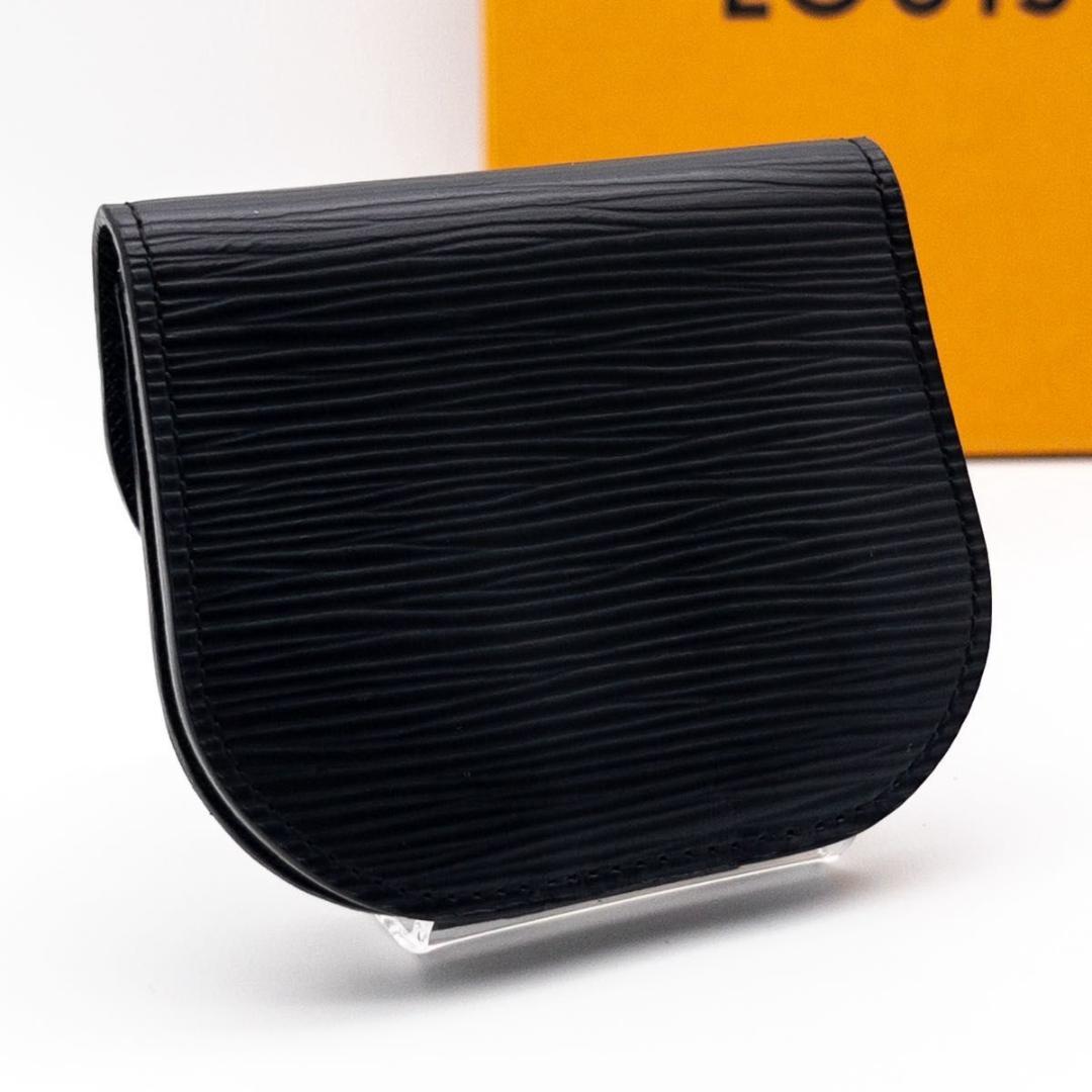 【超極美品】ルイヴィトン　ポルトモネアコルディオン　エピ　ケース　黒