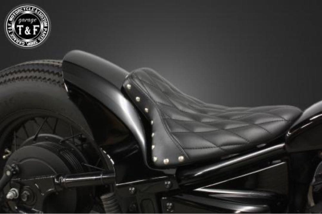 ガレージt&f リアフェンダー　ショート　ドラッグスター400 シート付き