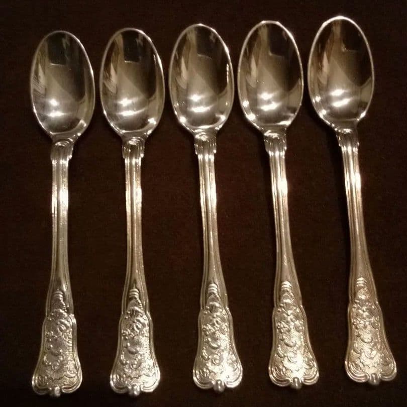 デンマーク シルバーコ—ヒ—スプーン ５本組