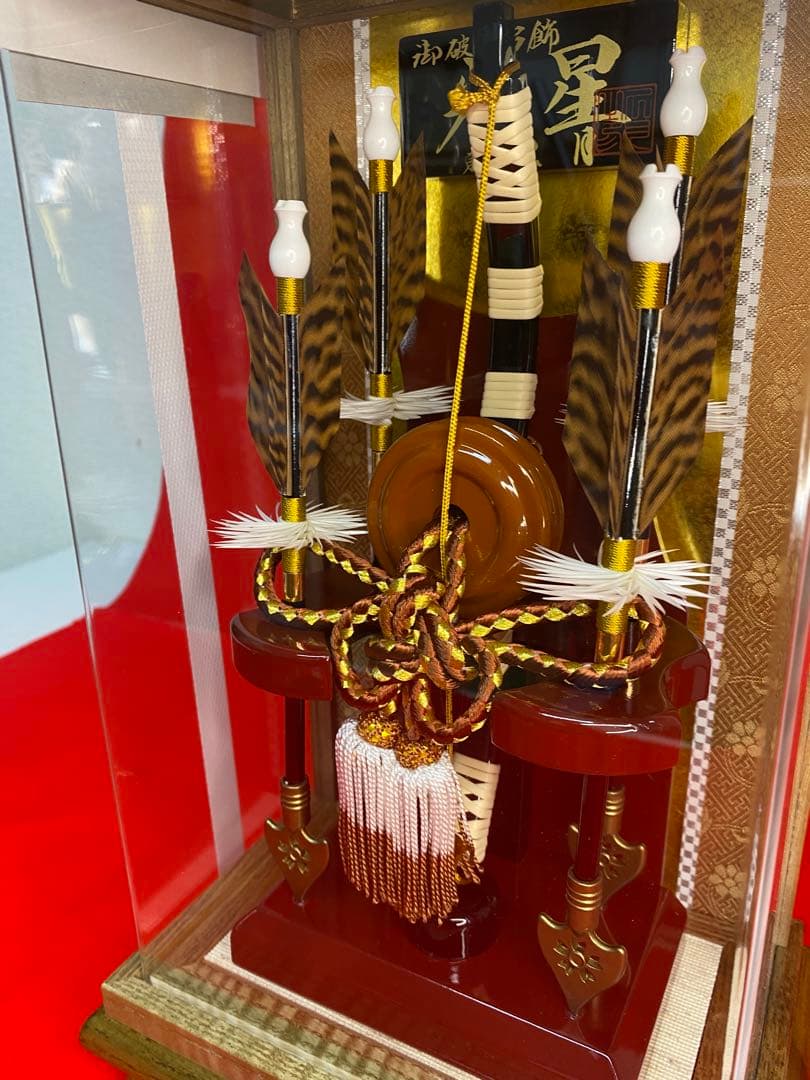 東京久月　破魔弓　アクリルケース　９号・間口約２１×奥行約１４×高さ約３４㎝