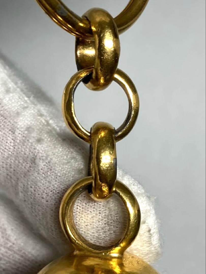 良品　CHANEL シャネル　ココマーク　ゴールド金具　キーホルダー　チャーム