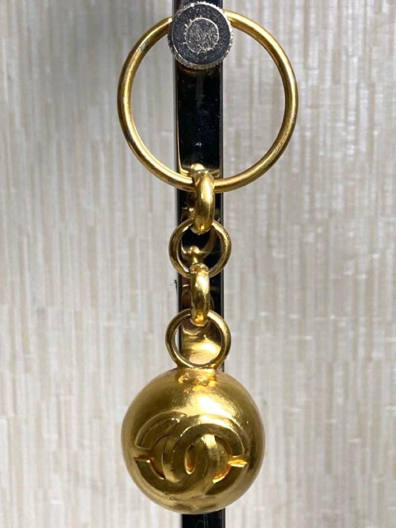 良品　CHANEL シャネル　ココマーク　ゴールド金具　キーホルダー　チャーム