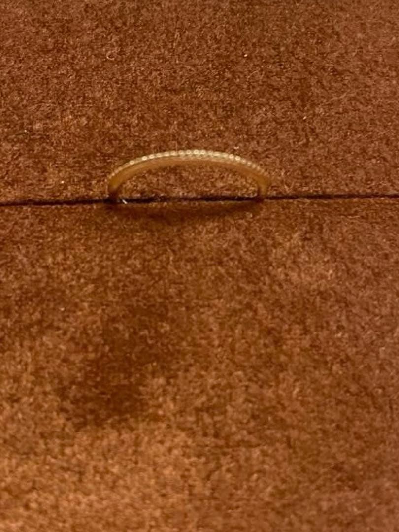 マ*ー様 Lilas シンプルピンキーリングミル打ちK10