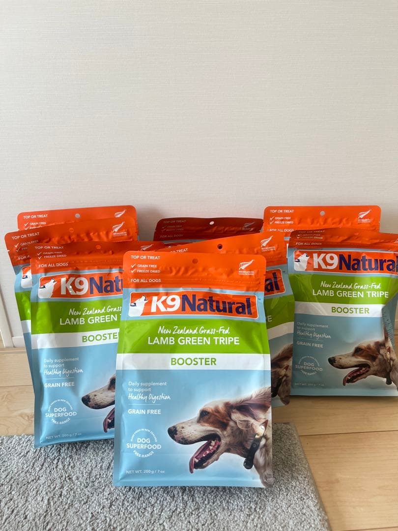 K9ナチュラル　フリーズドライ　ラム・グリーントライプ　200g 8個