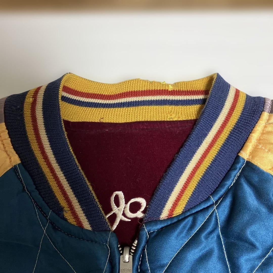 テーラー東洋　スカジャン　SPECIAL EDITION M 鷹×日本地図柄