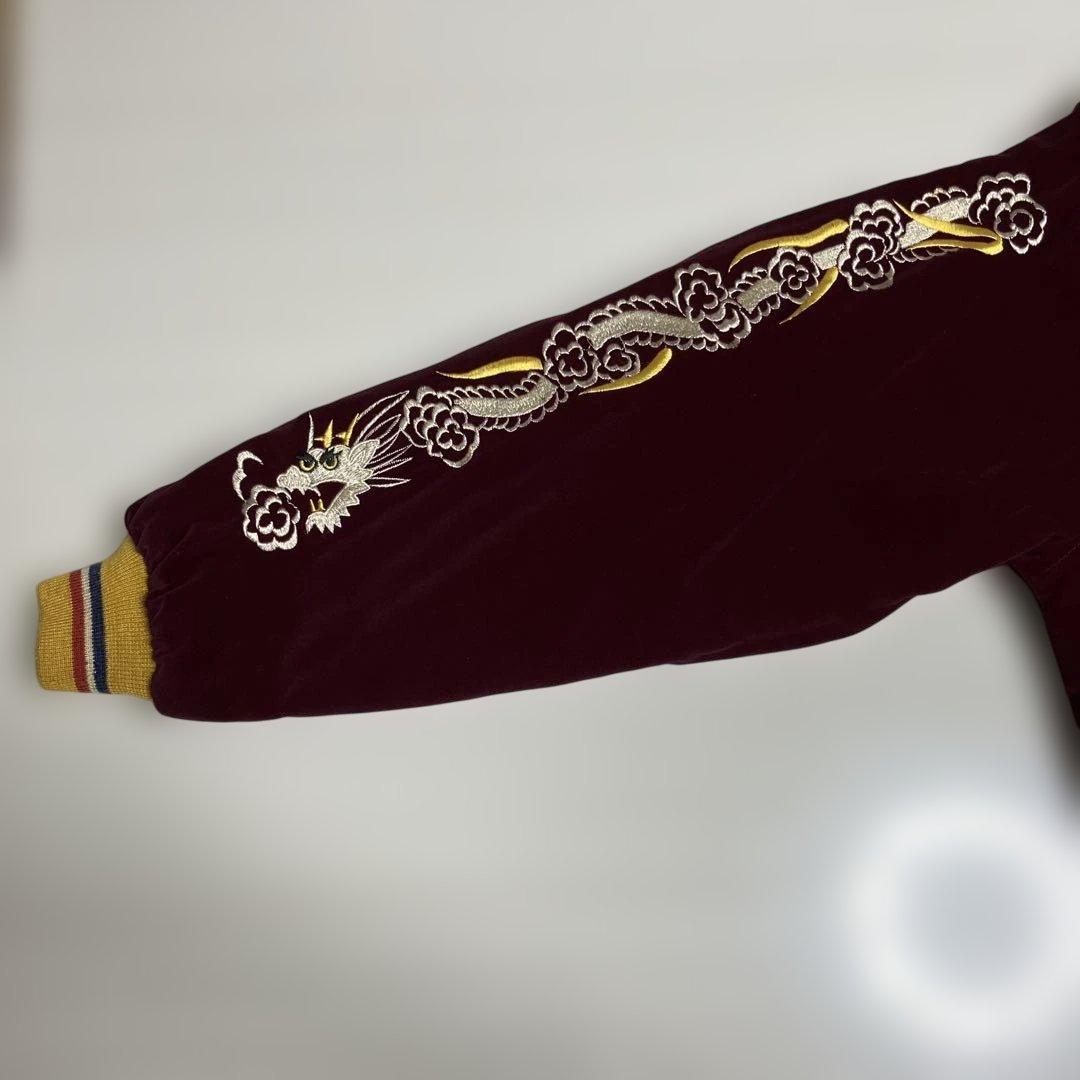 テーラー東洋　スカジャン　SPECIAL EDITION M 鷹×日本地図柄