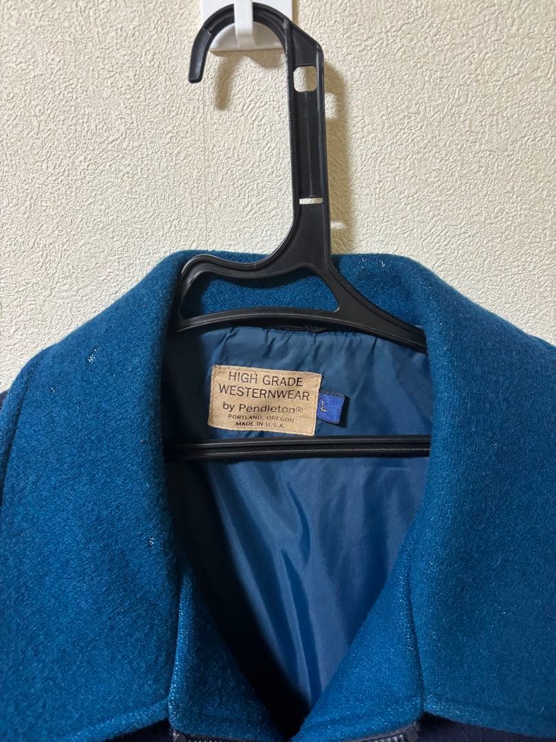 あ*ゆ様 80s pendleton ペンドルトン　ラグ柄　ウールジャケット