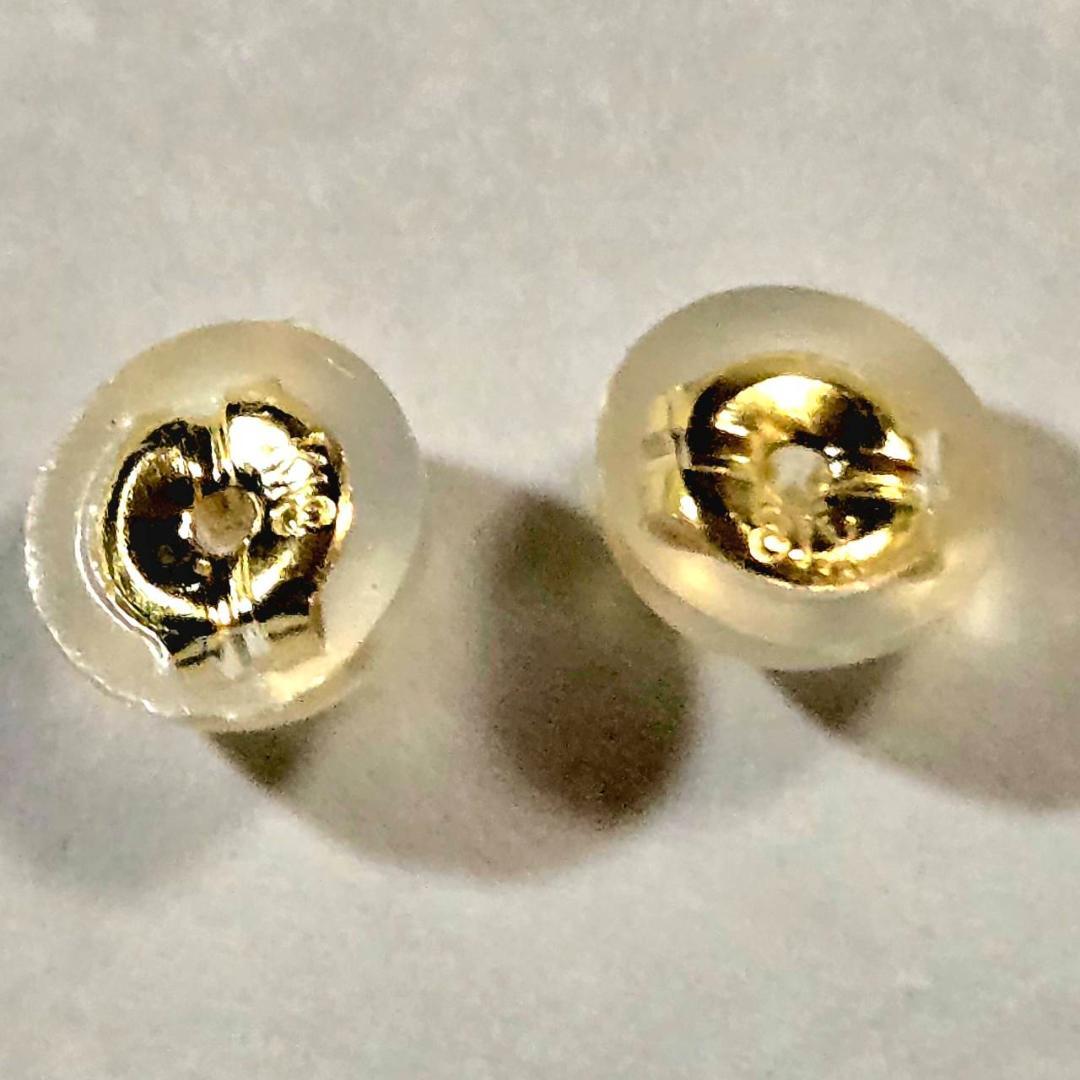 パールピアス 9mm スタッドピアス 18金 ゴールド